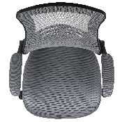 Mid-Back Dark Gray Mesh Ergonomic Drafting Chair with Adjustable Foot Ring and Flip-Up Arms, BL-X-5M-D-DKGY-GG, BL-X-5M-D-DKGY-GG