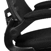 Mid-Back Black Mesh Ergonomic Drafting Chair with Adjustable Foot Ring and Flip-Up Arms, BL-X-5M-D-GG, BL-X-5M-D-GG