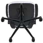 Mid-Back White Mesh Swivel Ergonomic Task Office Chair with Flip-Up Arms, BL-X-5M-WH-GG