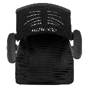 High Back Black Mesh Spine-Back Ergonomic Drafting Chair with Adjustable Foot Ring and Adjustable Flip-Up Arms, BL-ZP-809D-BK-GG