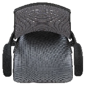 High Back Dark Gray Mesh Spine-Back Ergonomic Drafting Chair with Adjustable Foot Ring and Adjustable Flip-Up Arms, BL-ZP-809D-DKGY-GG