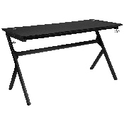 Gaming Desk and Camouflage/Black Racing Chair Set /Cup Holder/Headphone Hook/Removable Mouse Pad Top - 2 Wire Management Holes, BLN-X10D1904L-CAM-GG