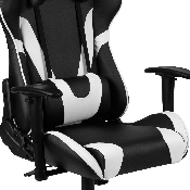 Black Gaming Desk and Black Reclining Gaming Chair Set with Cup Holder, Headphone Hook, and Monitor/Smartphone Stand, BLN-X20RSG1031-BK-GG