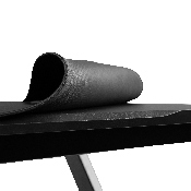 Gaming Desk and Red Footrest Reclining Gaming Chair Set - Cup Holder/Headphone Hook/Removable Mouse Pad Top/Wire Management, BLN-X30D1904L-RD-GG