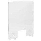 Acrylic Free-Standing Register Shield / Sneeze Guard, 32