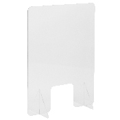 Acrylic Free-Standing Register Shield / Sneeze Guard, 33