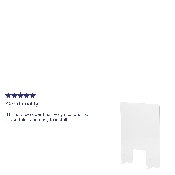 Acrylic Free-Standing Register Shield / Sneeze Guard, 33"H x 24"L, BR-ASLF-3324-GG