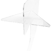 Acrylic Free-Standing Register Shield / Sneeze Guard, 33"H x 24"L, BR-ASLF-3324-GG