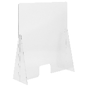 Acrylic Free-Standing Register Shield / Sneeze Guard, 35