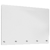 Acrylic Suspended Register Shield / Sneeze Guard, 24"H x 36"L - Hanging and Mounting Hardware Included, BR-ASLM-2436-GG