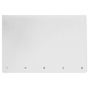Acrylic Suspended Register Shield / Sneeze Guard, 24"H x 36"L - Hanging and Mounting Hardware Included, BR-ASLM-2436-GG