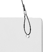 Acrylic Suspended Register Shield / Sneeze Guard, 24"H x 36"L - Hanging and Mounting Hardware Included, BR-ASLM-2436-GG