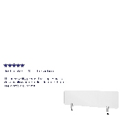 Clear Acrylic Desk Partition, 12"H x 47"L (Hardware Included), BR-DDIA-30119-GG