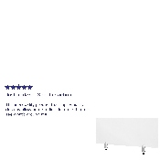Clear Acrylic Desk Partition, 18"H x 47"L (Hardware Included), BR-DDIA-45119-GG