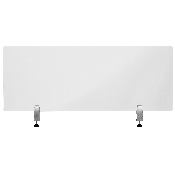Clear Acrylic Desk Partition, 18"H x 47"L (Hardware Included), BR-DDIA-45119-GG