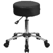Medical Ergonomic Stool with Chrome Base, BT-191-1-GG