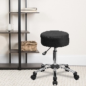 Medical Ergonomic Stool with Chrome Base, BT-191-1-GG
