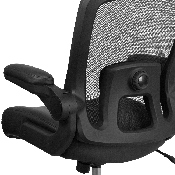 HERCULES Series Big & Tall 500 lb. Rated Black Mesh/LeatherSoft Executive Ergonomic Office Chair with Adjustable Lumbar, BT-20180-LEA-GG
