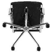 High Back Black LeatherSoft Contemporary Ribbed Executive Swivel Office Chair, BT-20595H-1-BK-GG