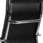 High Back Black LeatherSoft Contemporary Panel Executive Swivel Office Chair, BT-20595H-2-BK-GG