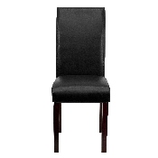 Black LeatherSoft Parsons Chair, BT-350-BK-LEA-023-GG