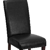 Black LeatherSoft Parsons Chair, BT-350-BK-LEA-023-GG
