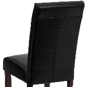 Black LeatherSoft Parsons Chair, BT-350-BK-LEA-023-GG