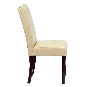 Ivory LeatherSoft Parsons Chair, BT-350-IVORY-050-GG