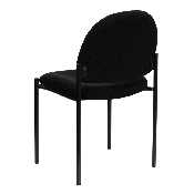 Comfort Black Fabric Stackable Steel Side Reception Chair, BT-515-1-BK-GG