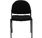 Comfort Black Fabric Stackable Steel Side Reception Chair, BT-515-1-BK-GG