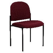Comfort Burgundy Fabric Stackable Steel Side Reception Chair, BT-515-1-BY-GG