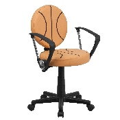 Basketball Swivel Task Office Chair with Arms, BT-6178-BASKET-A-GG