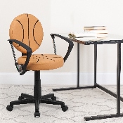 Basketball Swivel Task Office Chair with Arms, BT-6178-BASKET-A-GG