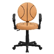 Basketball Swivel Task Office Chair with Arms, BT-6178-BASKET-A-GG