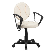 Baseball Swivel Task Office Chair with Arms, BT-6179-BASE-A-GG