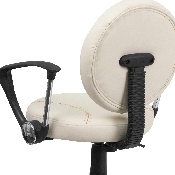 Baseball Swivel Task Office Chair with Arms, BT-6179-BASE-A-GG