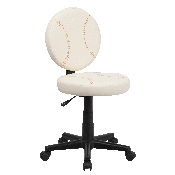 Baseball Swivel Task Office Chair, BT-6179-BASE-GG