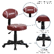 Football Swivel Task Office Chair, BT-6181-FOOT-GG