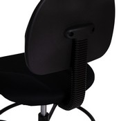 Bruce Black Fabric Drafting Chair (Cylinders: 22.5''-27''H or 26''-30.5''H), BT-659-BLACK-GG