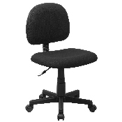 Mid-Back Black Fabric Swivel Task Office Chair, BT-660-BK-GG