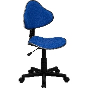 Blue Fabric Swivel Ergonomic Task Office Chair, BT-699-BLUE-GG