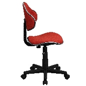 Red Fabric Swivel Ergonomic Task Office Chair, BT-699-RED-GG