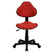 Red Fabric Swivel Ergonomic Task Office Chair, BT-699-RED-GG