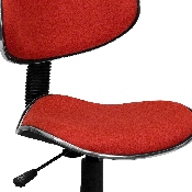 Red Fabric Swivel Ergonomic Task Office Chair, BT-699-RED-GG