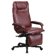 High Back Burgundy LeatherSoft Executive Reclining Ergonomic Swivel Office Chair with Arms, BT-70172-BG-GG