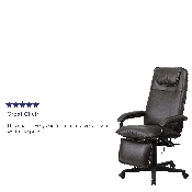 High Back Brown LeatherSoft Executive Reclining Ergonomic Swivel Office Chair with Arms, BT-70172-BN-GG
