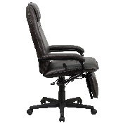 High Back Brown LeatherSoft Executive Reclining Ergonomic Swivel Office Chair with Arms, BT-70172-BN-GG