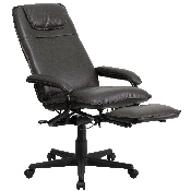 High Back Brown LeatherSoft Executive Reclining Ergonomic Swivel Office Chair with Arms, BT-70172-BN-GG
