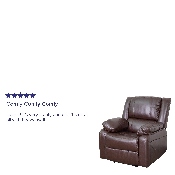 Harmony Series Brown LeatherSoft Recliner, BT-70597-1-BN-GG