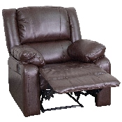 Harmony Series Brown LeatherSoft Recliner, BT-70597-1-BN-GG